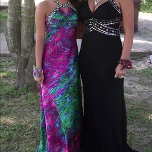 Nightmoves Peacock formal dress Size 0